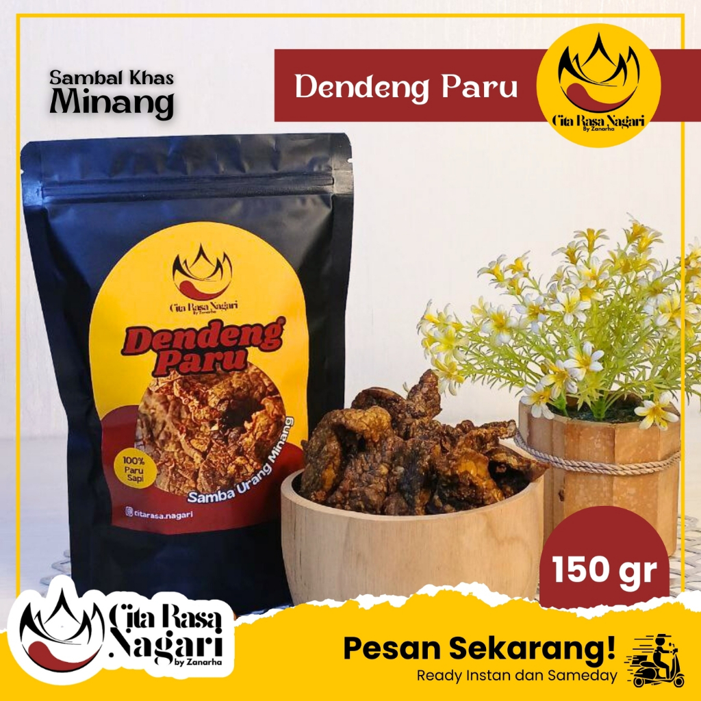 

Dendeng Paru Kering Kriuk Dendeng Paru Sapi krispi Crispy Cita Rasa Nagari