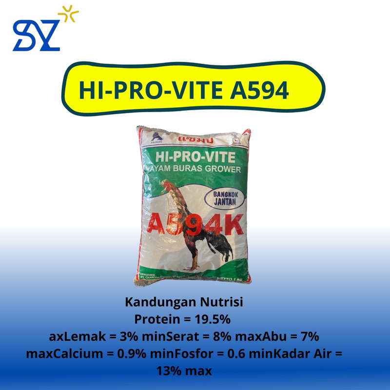 Hi Pro Vite A594 Voer Ayam Pakan Ayam Pur Ayam Pakan Ayam Bangkok