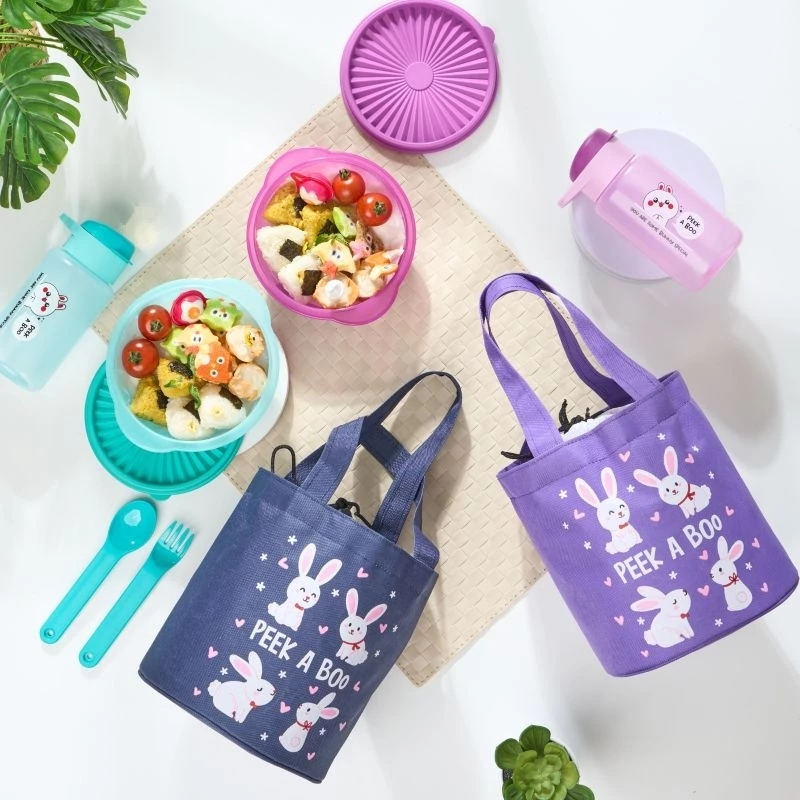 Kotak Bekal Anak Set Tas Bekal Serut Set Anak Kotak Makan Anak Lengkap Tas Anya