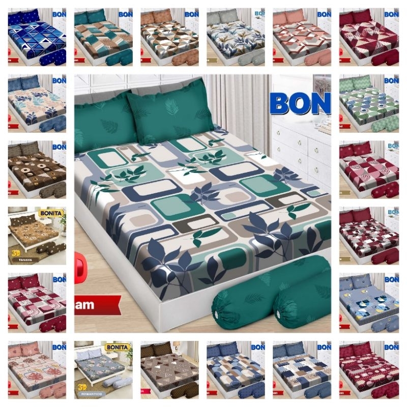 NEW SPREI BONITA 180 X 200 SARUNG BANTAL 4