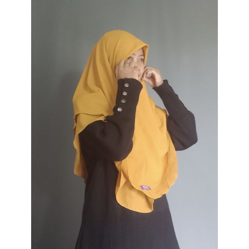 HIJAB instan Khimar HBO 2layer by Ning Nisaul kamilah - ByZula