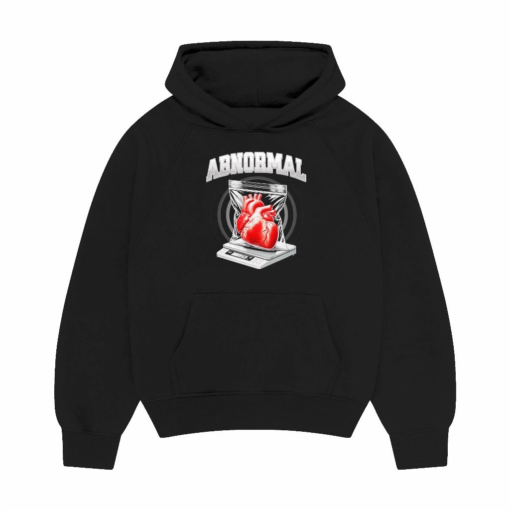 VERTENOIRE | HOODIE PRIA DISTRO OVERSIZE HITAM | SWEATER PULLOVER ABNORMAL