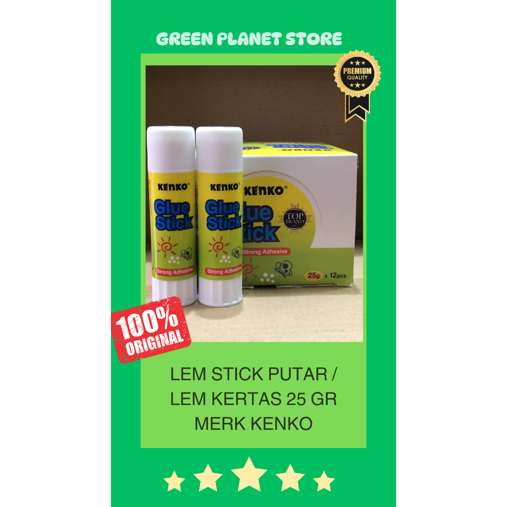 

Lem Stick Putar / Lem Kertas 25 gr Merk Kenko