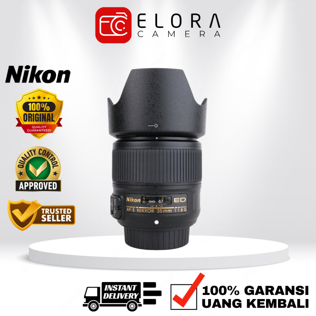 Nikon AFS 35mm F1.8 G ED / Lensa Nikon Nikkor AF S 35 mm F 1.8 G ED