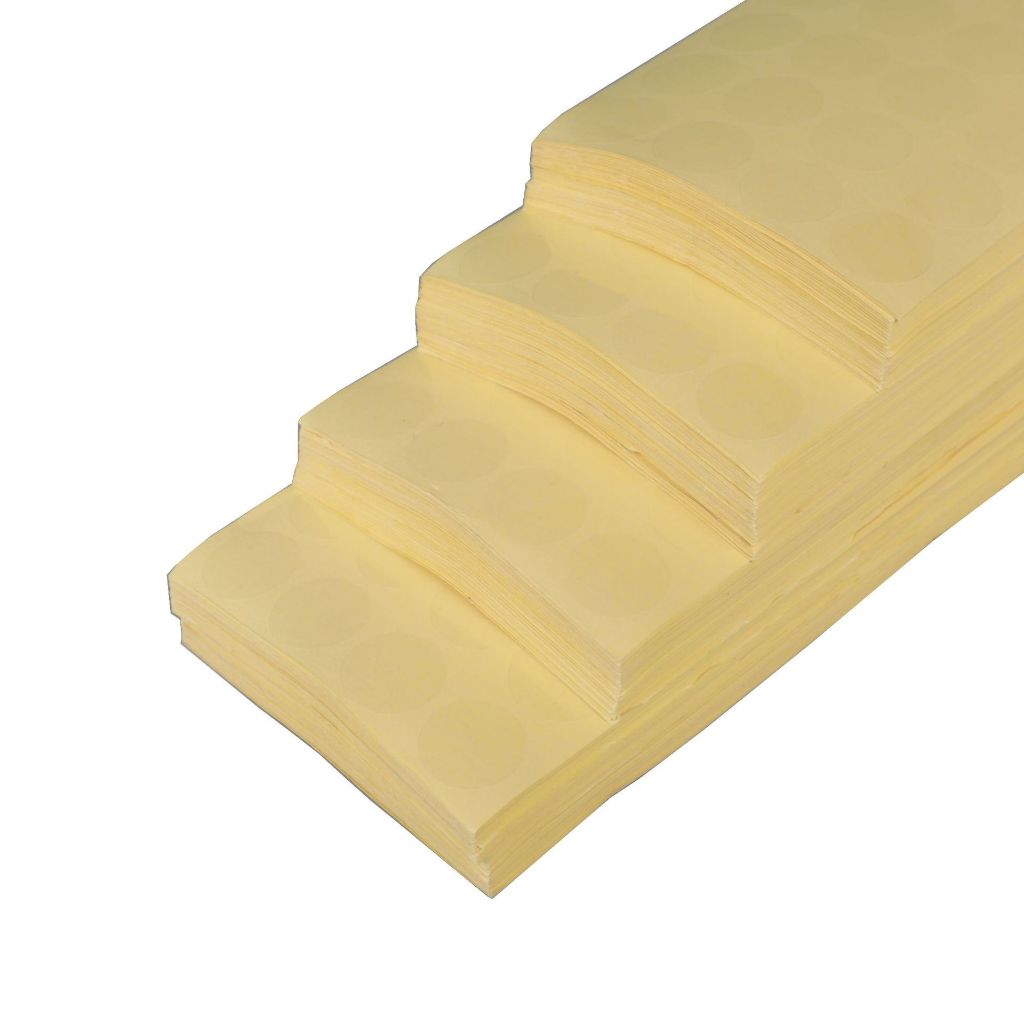 OneKlik - 1000 Pcs Sticker Label Transparan Segel Stiker Stiker Segel Transparant Polos Label Stiker