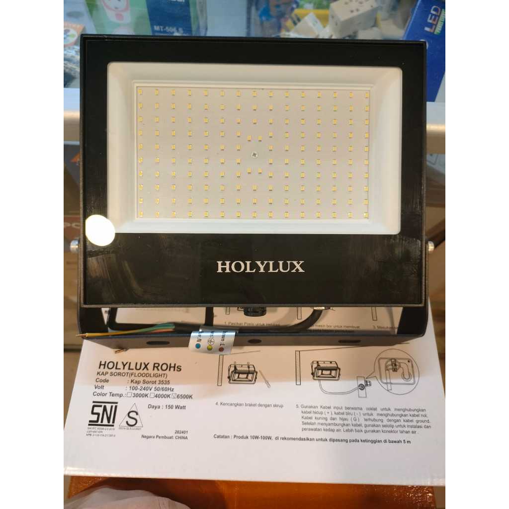 HOLYLUX LAMPU SOROT LED 150W / KAP SOROT LED HOLYLUX 150 WATT
