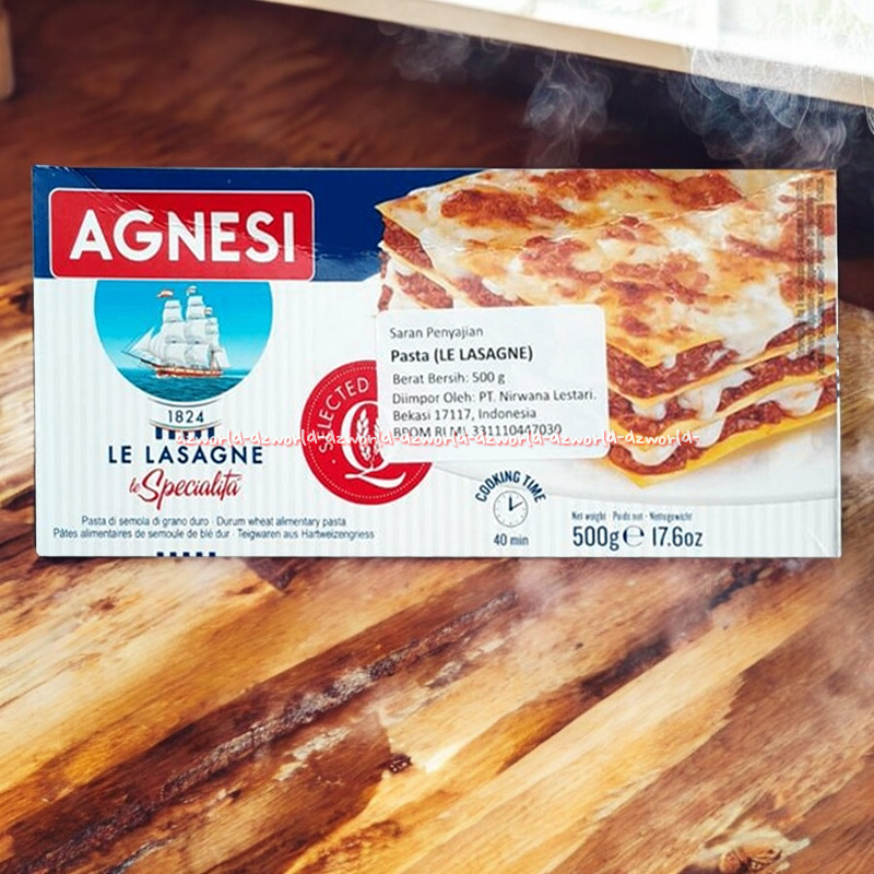 

Agnesi Le Lasagne 500gr Pasta Lebar dan Pipih Specialita Bahan Membuat Lasana Lasagna Agnesie Kotak