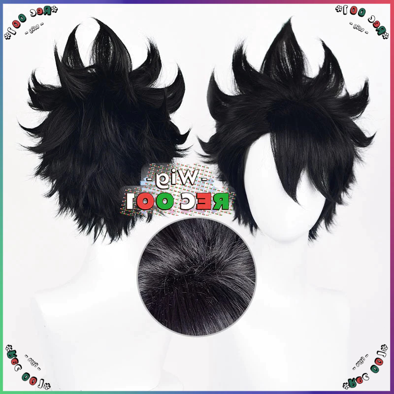 M- Wig Kuroo Tetsurou Cosplay Haikyuu Orang Dewasa/Anak-Anak Dapat Menggunakannya