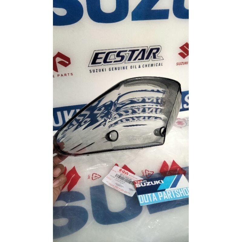 kaca mika lampu belakang skywave NR smoke original Suzuki Genuine Part SGP