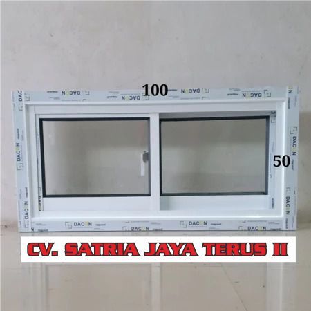 Kusen Jendela Sliding Aluminium 1 Set 100x50