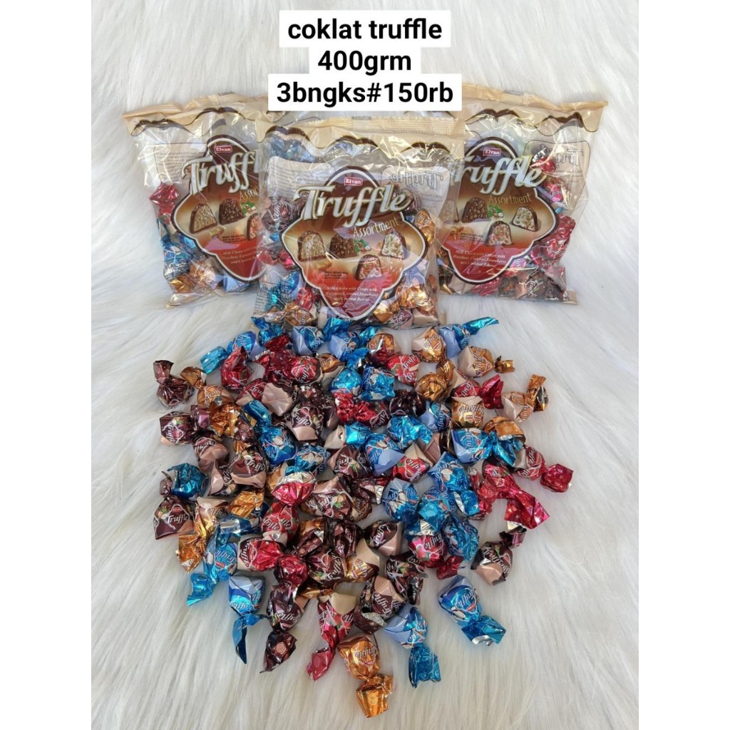 

ELVAN TRUFFLE CHOCOLATE COKLAT TURKI TURKEY ARAB HALAL ASSORTMENT400GR