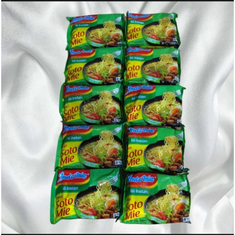 

[ 10 Pcs ] Indomie Rasa Soto Mie | Mi Instan Kuah