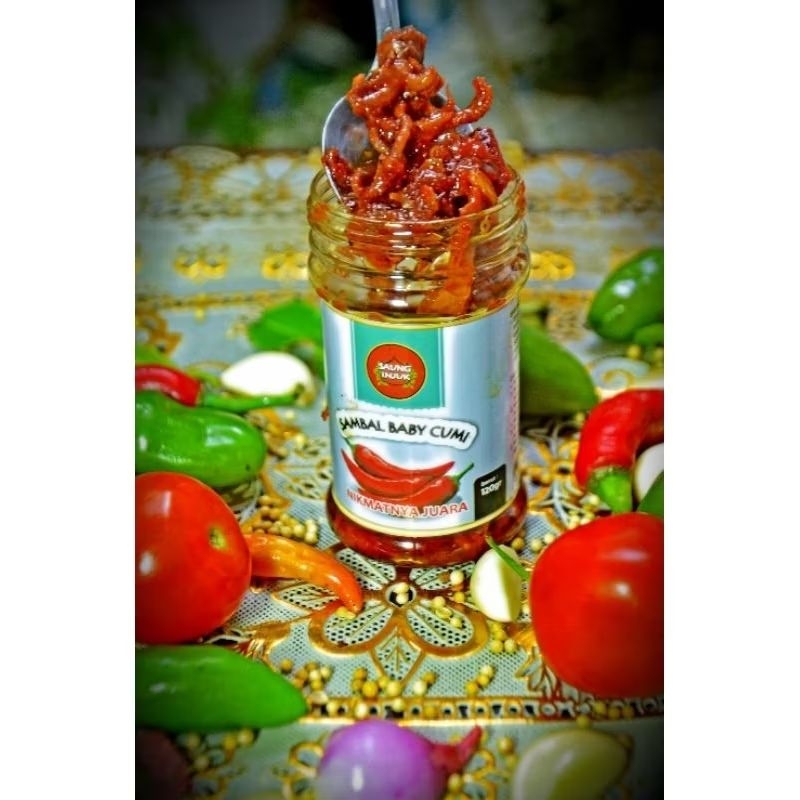 

Sambal Baby Cumi khas saung injuk - netto 120 ml