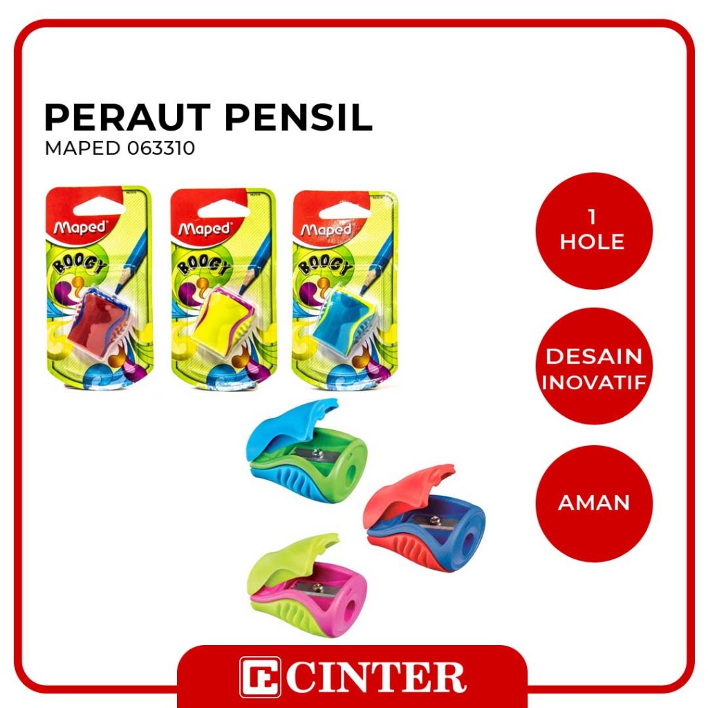 

MAPED - PERUNCING / RAUTAN / SHARPENER BOOGY 1 HOLE WITH CANISTER - BLISTER 063310