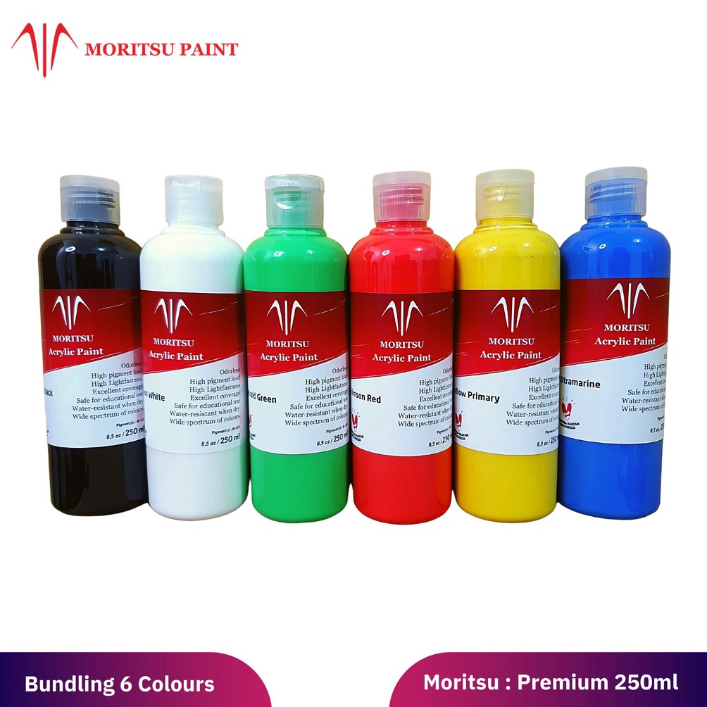 

KODE D2T Cat Akrilik Set Moritsu Acrylic Paint Premium Quality 25 ML