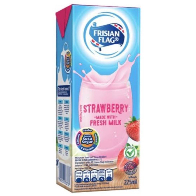 

Frisian Flag Susu Rasa Strawberry 225 ml