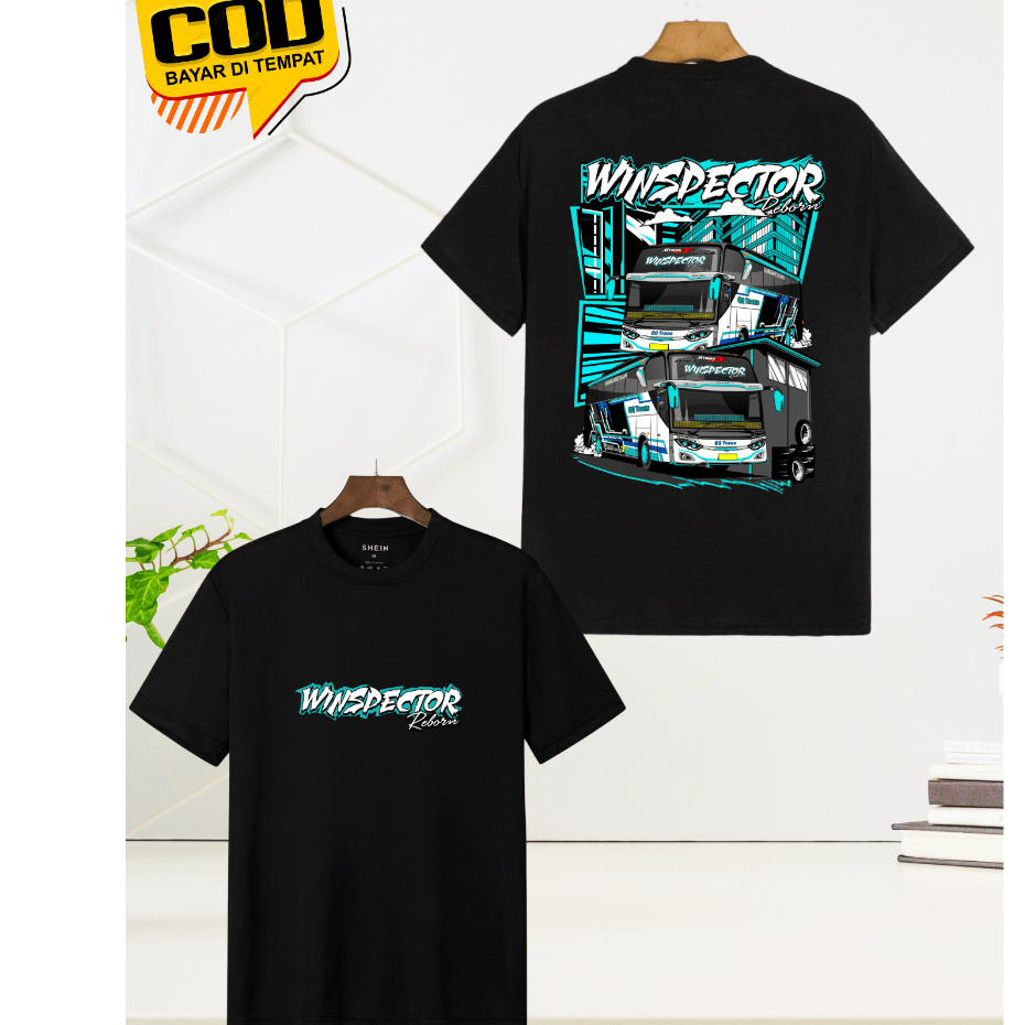 Baju Kaos Bis Winspector Anak Unisex | Kaos Distro Anak-Anak Unisex Lengan Pendek Bis | Baju Anak Bu
