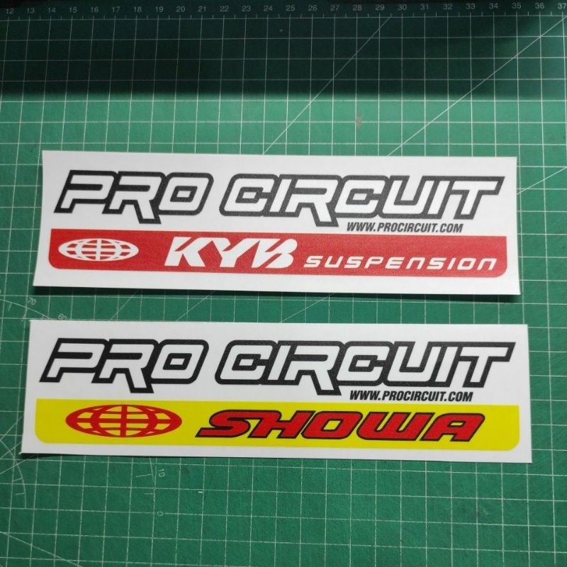 Sticker stiker USD Pro Circuit KYB Showa White Ink