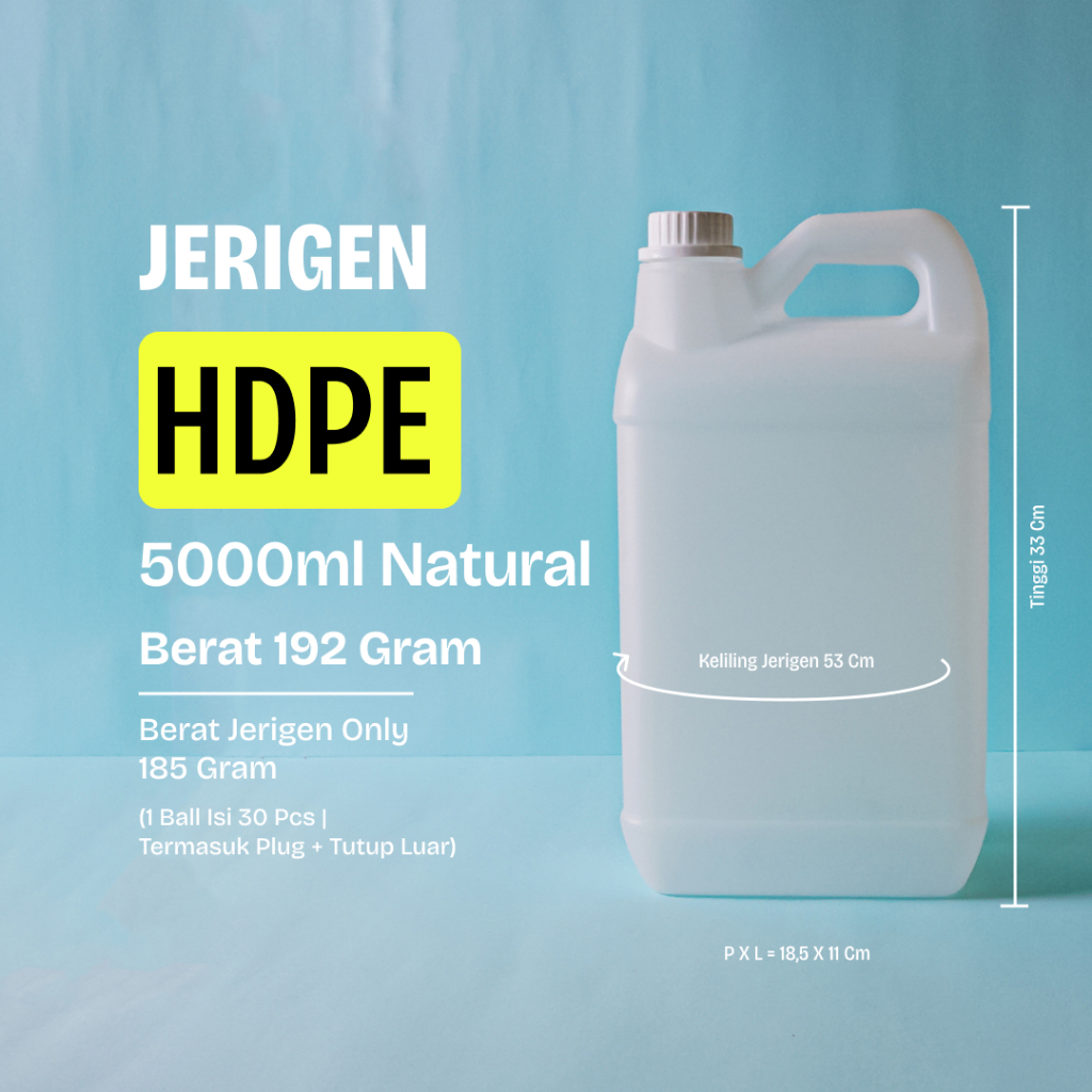 Jerigen 5 Liter Warna Natural