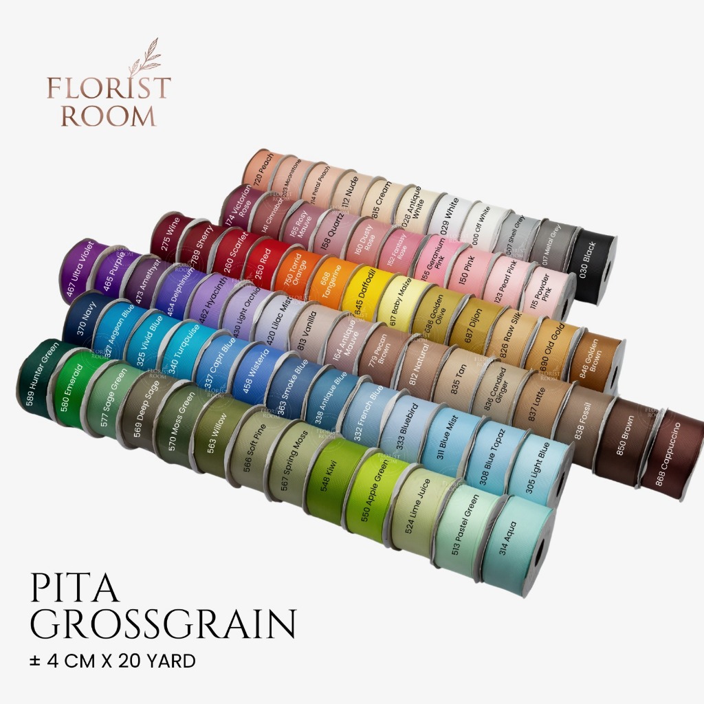 

Pita Grossgrain ±4cm x 20 Yard - Pita - Ribbon - Florst room