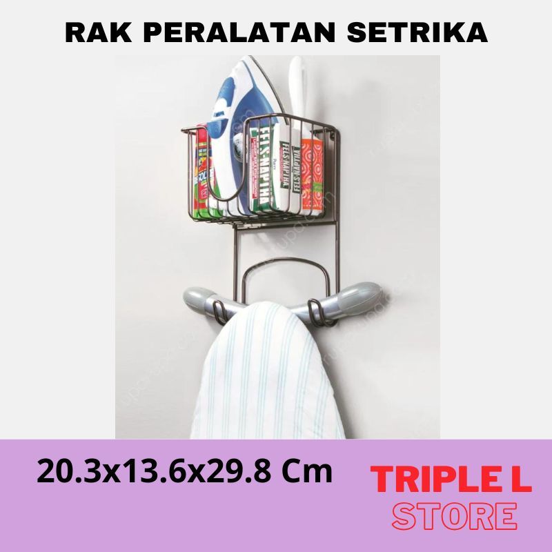 INFORMA Rak Dinding Besi Setrika  Tempat Penyimpanan Setrika Peralatan Setrika