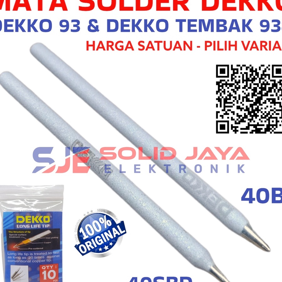 STOK TERBARU MATA SOLDER DEKKO 8W DEKKO 93 DEKO TEMBAK 938 938N 938N 4B 4SBD MATA PAKU TIP UJUNG SOL