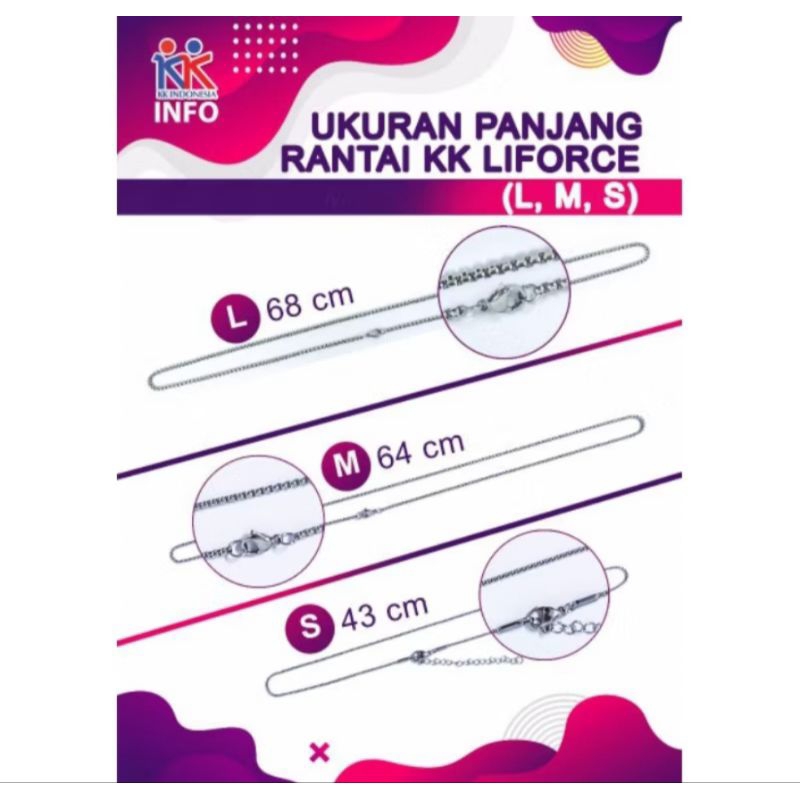 rantai kalung kk liforce Original kk Indonesia