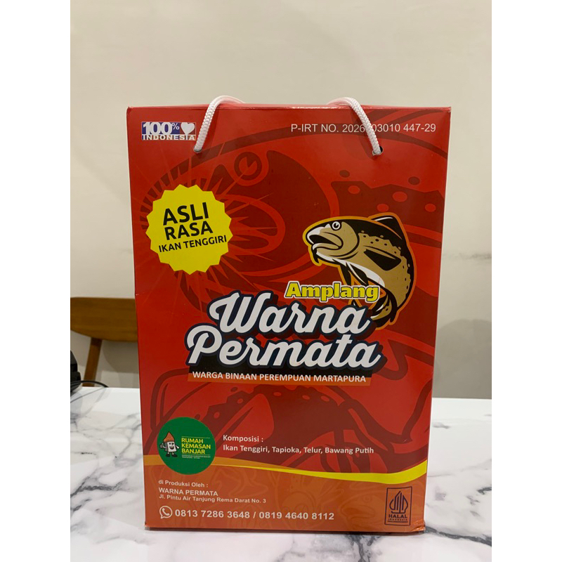 

Amplang Tenggiri Warna Permata Box