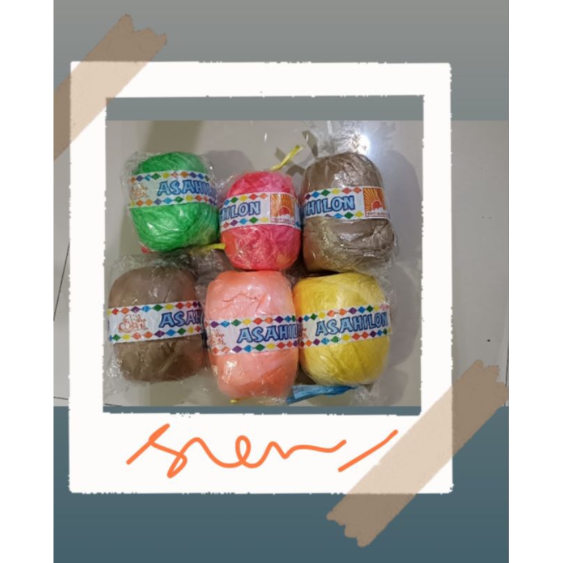 Tali Rafia Asahilon (rafia rajut) halus