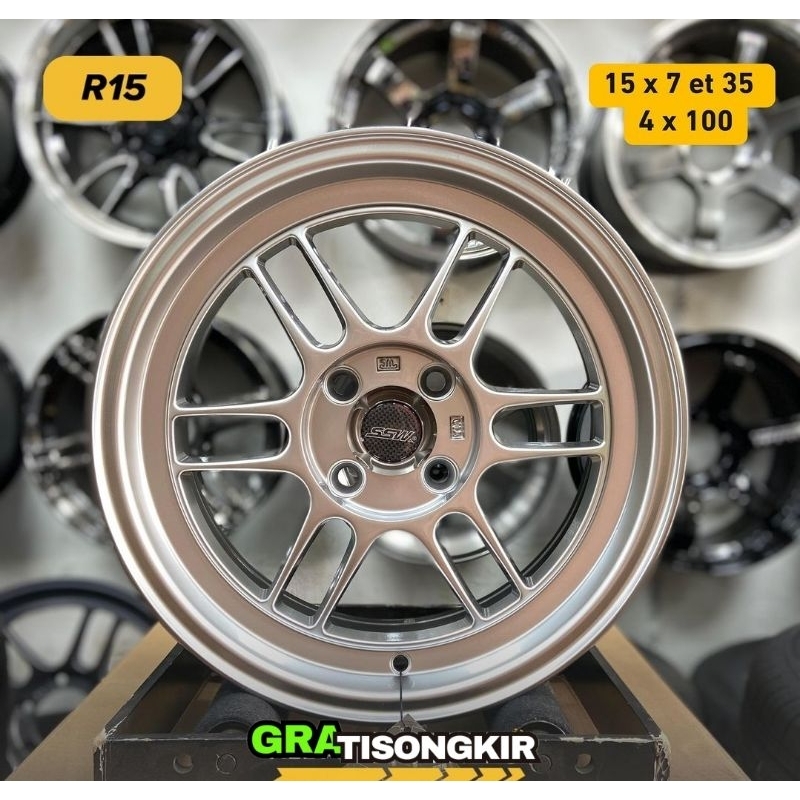 BONUS PENTIL velg mobil ring 15 ENKEI RPF1 SSW ORIGINAL THAILAND velg mobil racing R15 velg mobil br