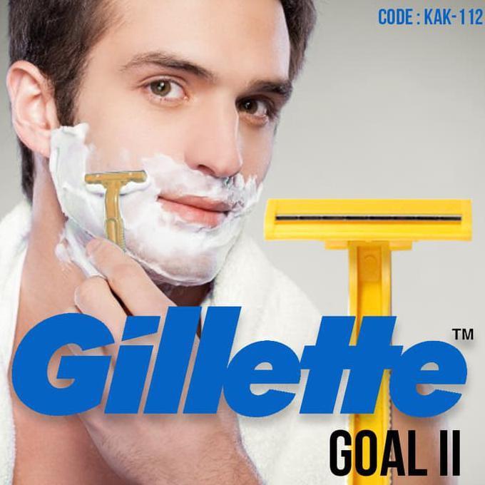 Alat Cukur GILLETTE GOAL KUNING Pisau Silet Cukur Kumis Jenggot