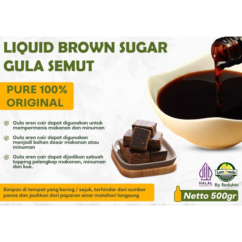 

RB Gula Aren Cair - Botol 500G / Gula Semut / Plum Sugar Premium