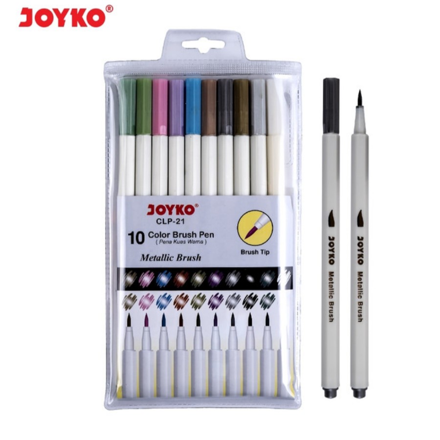 

Spidol Kuas Joyko CLP-21 Color Brush Pen Metallic Brush