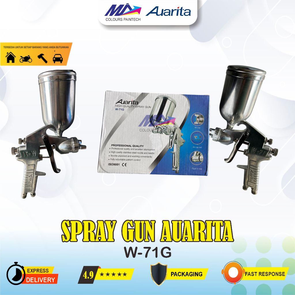 Spray Gun Auarita W71 W-71 Nozzle 1,3 -ORIGINAL