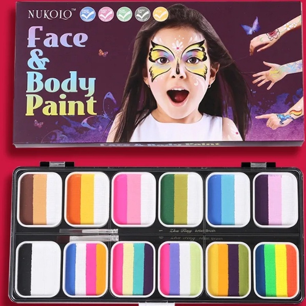 

KODE U95N 26 cat face paintng make up set for party Stationery Art Supplies Water Poster Colours