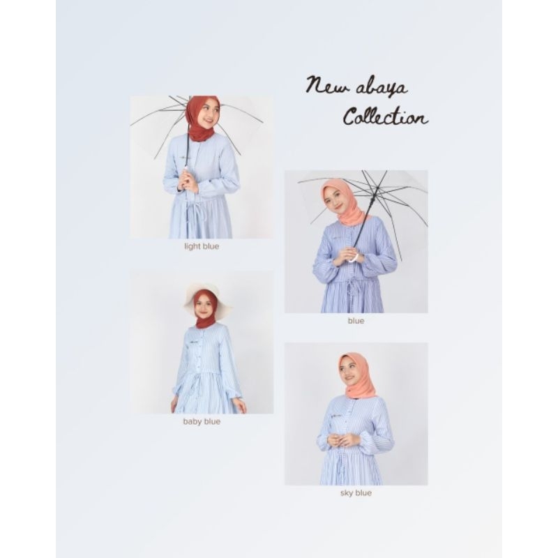 Abaya gamis salur Dannis dewasa BY rumah Dannis size xs-xxl