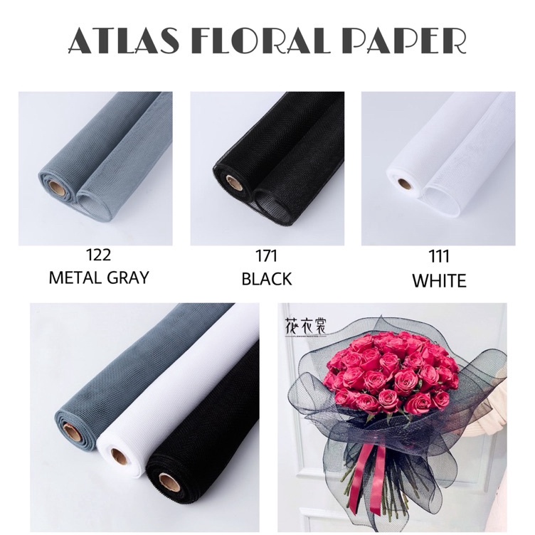 

Paket Terbaik READY Flower Wrapping Paper Kain Polynet Roll Tile Jaring Pembungkus Buket Bunga Florist