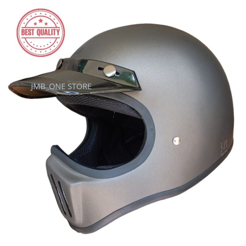 Helm Cakil BOGO Helm Retro Full Face SNI