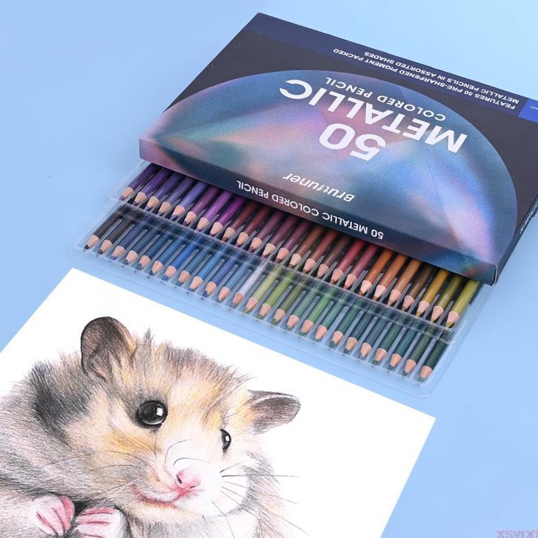 

KODE T39F Pensil Warna Brutfuner 5 Metallic Colored Pencil New Edition