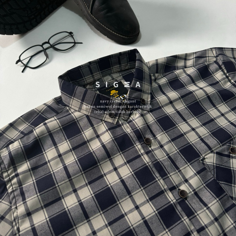 KEMEJA FLANEL F2D SEMI WOL PREMIUM ET 81