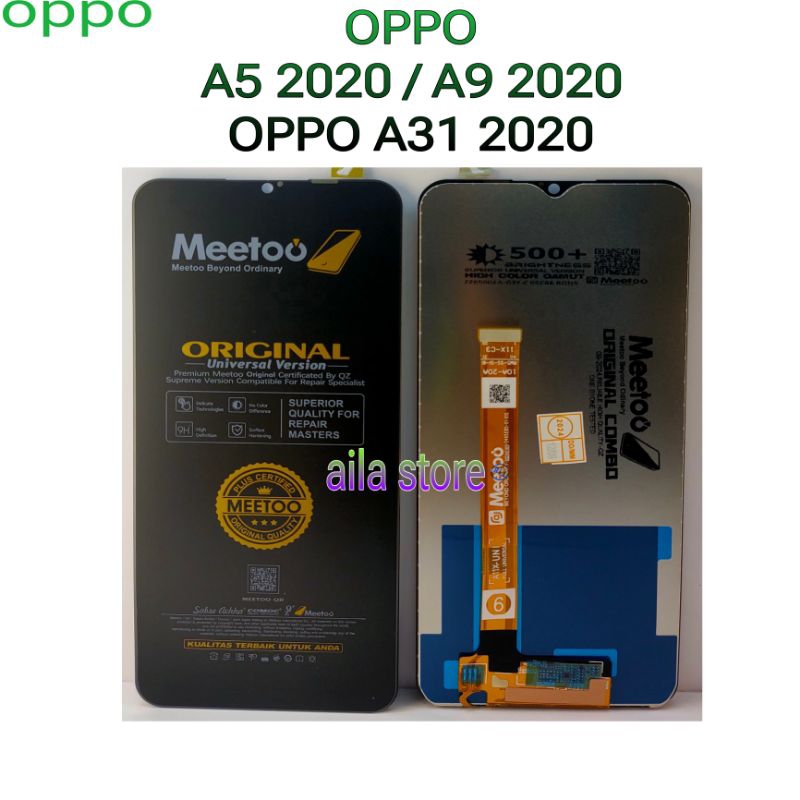 LCD TOUCHSCREEN OPPO A5 2020/A9 2020/A31 2020 ORIGINAL MEETOO FULL SET