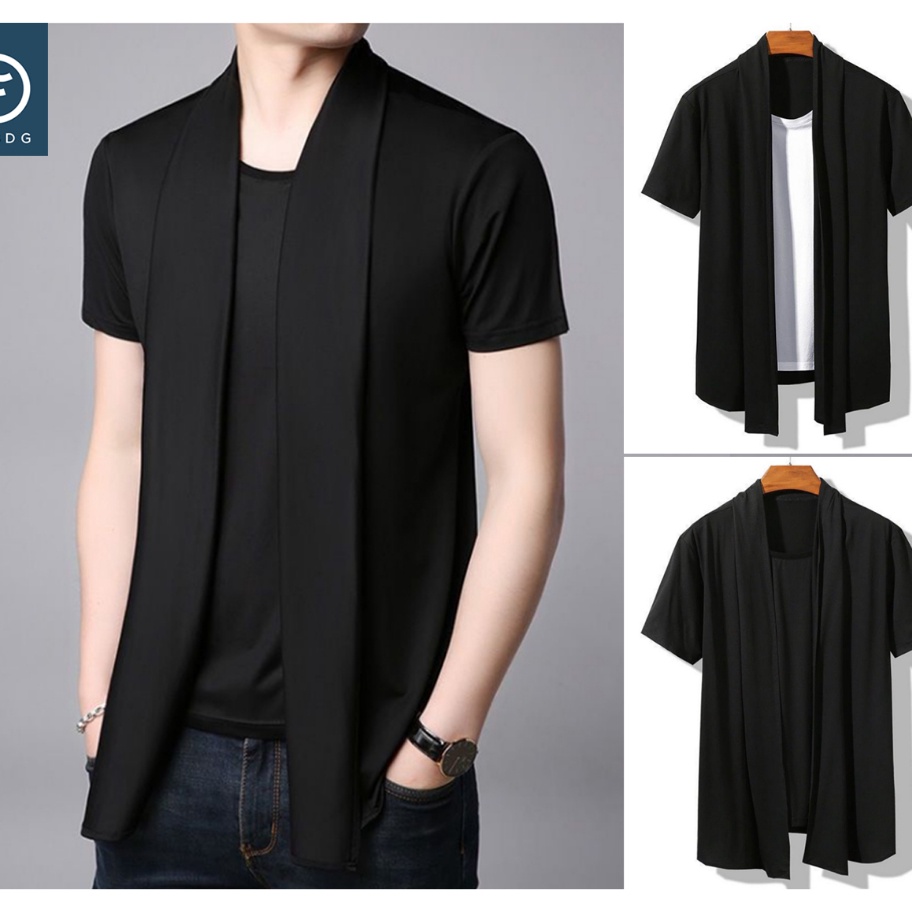 Fobdg Tshirt Blazer Bayur Pria Kaos Lengan Pendek inner dalam Manyatu Blazer Pria