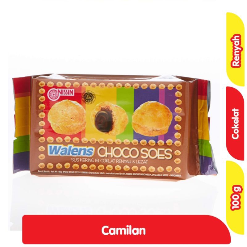 

Nissin walens sus kering isi cokelat 100g