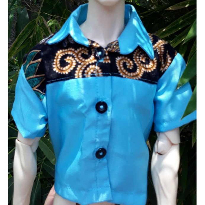 Baju Doll BJD 1/3 atau 60cm keatas sekitar 65cm ala Batik Mix Home Made, Tidak termasuk doll