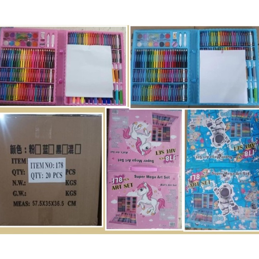 

Super Bonus Barangunik221 Art Set Isi 15 Pcs Pensil Warna Set Anak Crayon Full Set Alat Lukis Crayon Set 178Pcs
