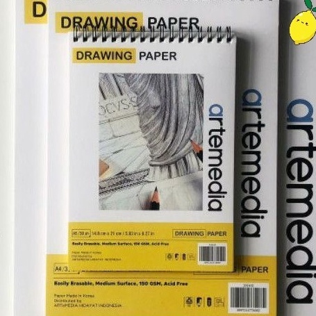 

Hot Arrival Buku Gambar Artemedia Spiral Sketch Book A5 A4 15gsm 3sht