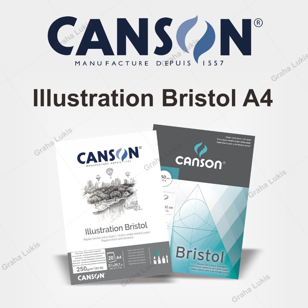 

KODE P74V Buku Gambar Canson Bristol Pad 25 GSM A3 A4