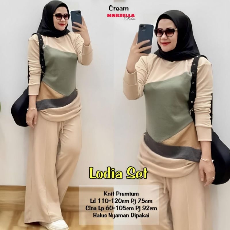 SETELAN BLOUSE WANITA JUMBO/LODIA/ONESET BLOUSE WANITA KNIT PREMIUM JUMBO LD 120 CM FIT XXL