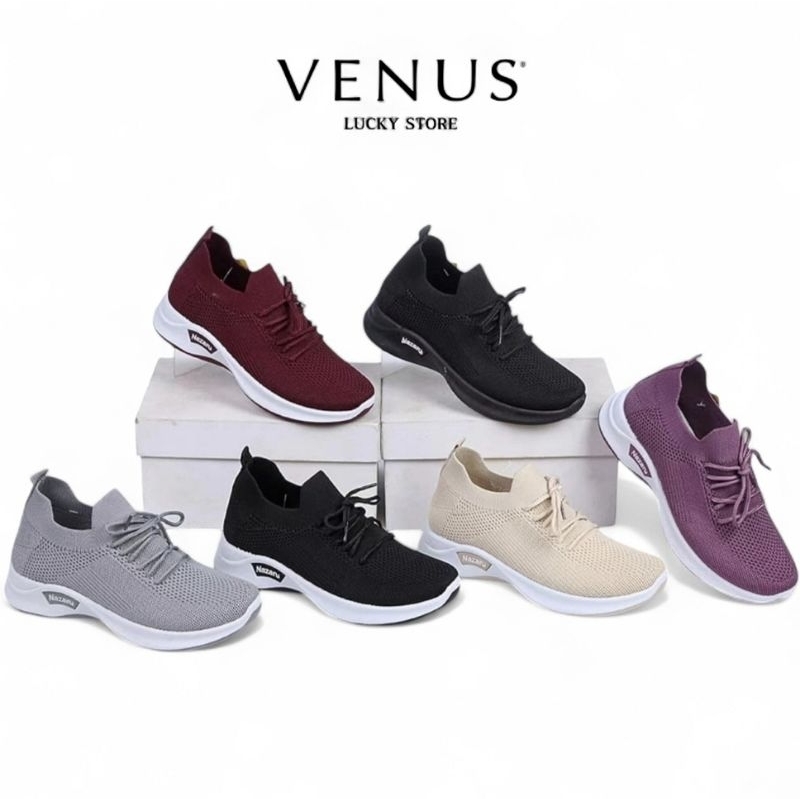 SEPATU NAZARU SNEAKERS OLAHRAGA WANITA SEPATU SENAM/AEROBIK SEPATU JUMBA /GYM IMPORT 100%