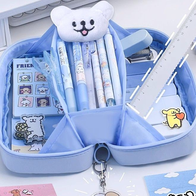 

Kotak Alat Tulis Portabel Perempuan Tempat Pensil Kapasitas Besar